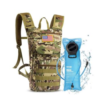 Hydration backpack with 3L TPU bladder, tactical molle