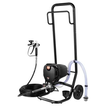Stationary electric airless paint sprayer 750W 3000 PSI with cart