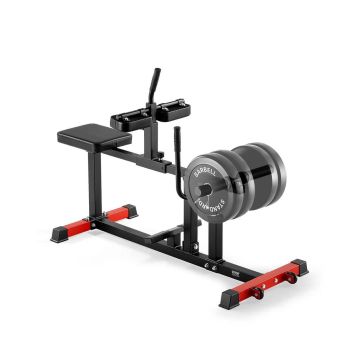 Seated calf raiser, 180 kg capacity, suitable for 1/2 inch discs