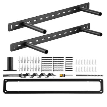 Hidden floating shelf brackets, 2 pcs., 68 kg, 22x6.2 cm