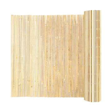Natural bamboo privacy fence, 6x16 feet, for garden and patio