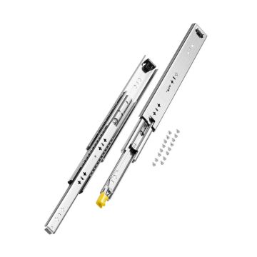Full-extension lockable drawer runners with lock, 250 lb load capacity, various sizes (16-60 cm)