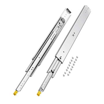 Pair of full-extension drawer runners 18-60 in., 500 lbs., with lock