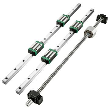 Linear guide rail HGR20 1500 mm with ball screw RM1605 and BF12/BK12 kit
