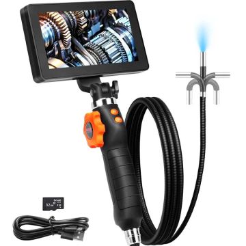 Przegubowa kamera endoskopowa z 5-calowym ekranem 1080P i obiektywem 6,4 mm