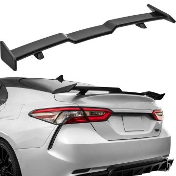 GT wing car rear spoiler, 57.9 inch, glossy black, ABS
