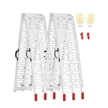Aluminum loading ramps, 1500 lbs, 2 pcs., universal with handles