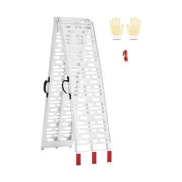 Aluminum loading ramp 750 lbs, universal with handles