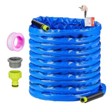 30.5m heated water hose for campers, -45℉ antifreeze