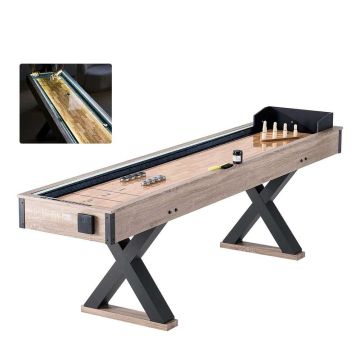 Checkers table 9 feet with LED board and bowling set