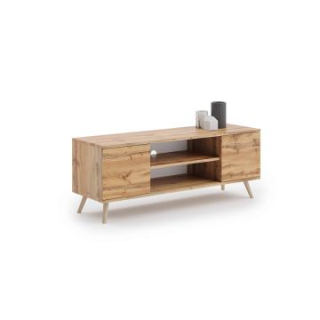 Stolik RTV Focus RTV 155x50x40 cm, kolor naturalnego drewna