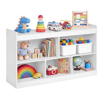 Półka dla dzieci SONGMICS, otwarte przegródki, 112,2 × 65 × 30 cm