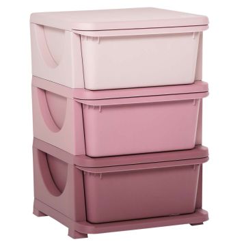 Children's cabinet Homcom 37x37x56.5cm., pink