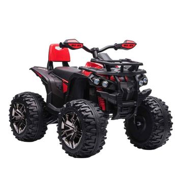 Quad elektryczny dla dzieci Homcom 100x65x73cm, czerwono-czarny