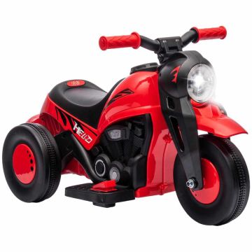 Dziecięcy motocykl elektryczny, 3 koła, czerwony, 80 × 43,5 × 36 cm