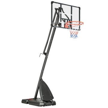 Kosz do koszykówki dla dzieci ze stojakiem Sportnow 111x70,5x350cm, czarny