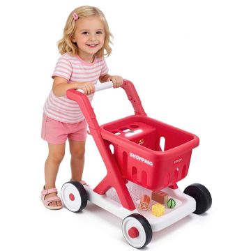 Children's shopping trolley VEVOR BDQ-A, 2 levels, Red/white, 43.5 × 30.5 × 32.5 cm
