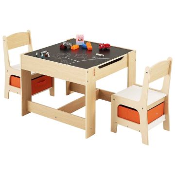 Children's furniture set VEVOR TF5601, 1 table and 2 chairs, 61 × 61 × 48.3 cm