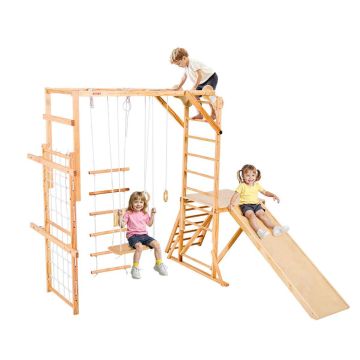 Plac zabaw dla dzieci VEVOR SX20211008, 8 w 1, 222,5 × 192 × 225 cm