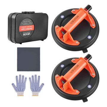 Vacuum suction cups VEVOR GPS-2, 2 pcs, 20.3 × 20.3 × 10 cm