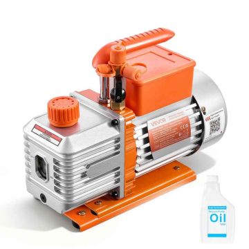 Pompa próżniowa VEVOR 2RS-1, 5 CFM, 2-stopniowa, 39 × 21 × 30 cm