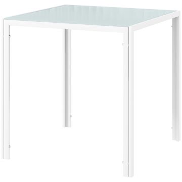 Dining table Homcom 75x75x75cm., white