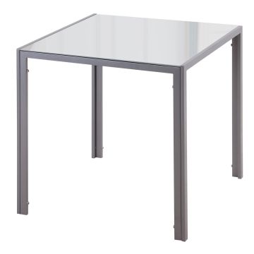 Dining table Homcom 75x75x75cm., gray