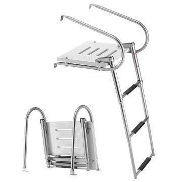 Drabinka do łodzi VEVOR 9924S3, 3 stopnie, 42 × 51 × 15 cm