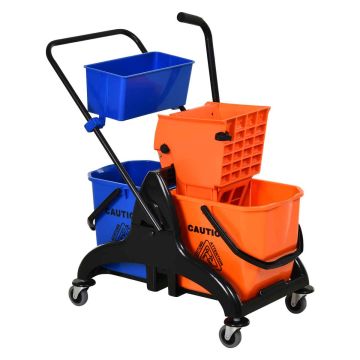 Cleaning trolley Homcom 78x45x95cm., various colors