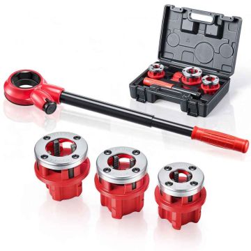 Pipe threading set VEVOR KT1103A, 3 bits, 31.5 × 11 × 25 cm