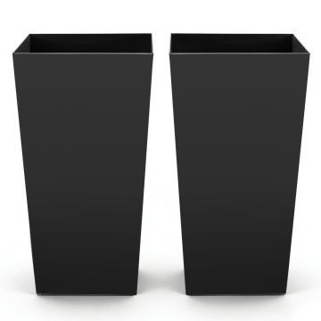 Doniczki VEVOR F4075W-BK, 2 szt., czarne, 39 × 75 cm