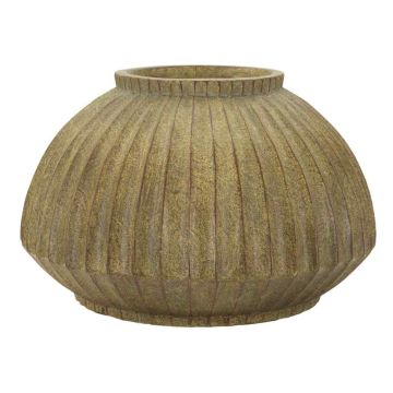 Doniczka Mauro Ferretti Breeze, zielona, ​​Ø 40 × 26,5 cm