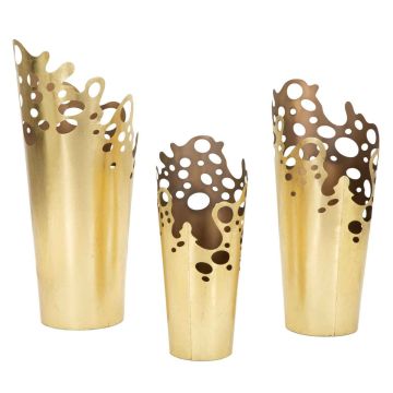 Zestaw doniczek, 3 szt., 33 × 32,4 × 75,6 cm; 28,6 × 27,3 × 64,1 cm; 23,5 × 22,2 × 52,7 cm