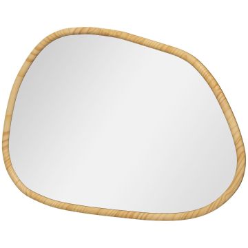Lustro Homcom 80x2,1x60cm., jasnobrązowe