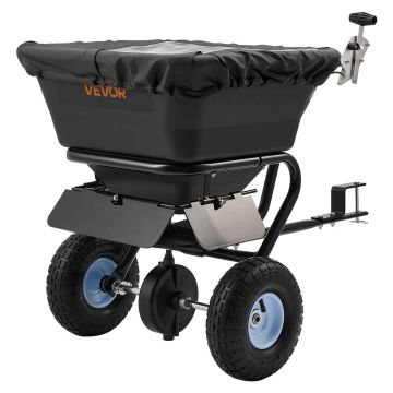 Towed lawn spreader VEVOR 2034, 38.6 kg capacity, 940 × 660 × 570 mm