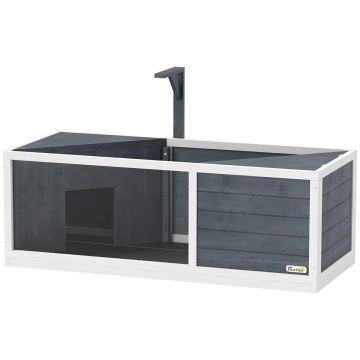 Turtle cage PawHut 120x50x40cm., gray/white