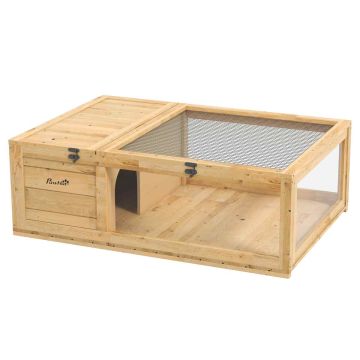 Woliera dla żółwi, 2 strefy, 91 × 60,5 × 32 cm