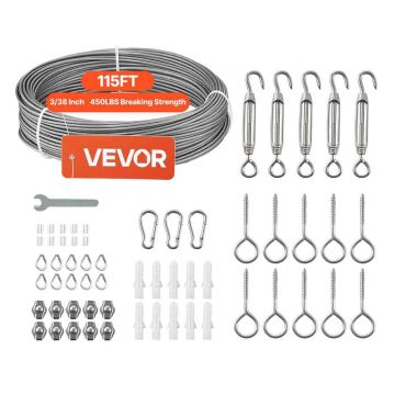 Lina stalowa VEVOR QD304PVC-019