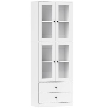 Kitchen cabinet, 2 drawers, White, 59 × 170 × 30 cm