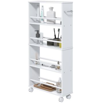 Kitchen trolley Homcom 45x15x91cm., white