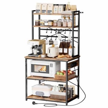 Kitchen shelf VEVOR HBJ-GW-03, 12 hooks, 80 × 161.8 × 40 cm