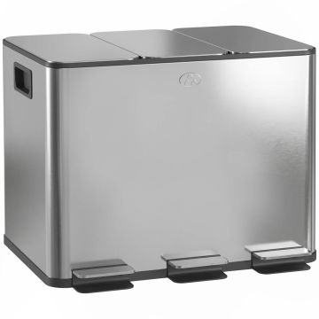 Kitchen trash can, 3 × 20 l, 61.9 × 36.6 × 56.7 cm