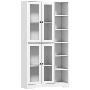 Kitchen cabinet, 2 closed cabinets and 6 open shelves, 90 × 172 × 35 cm