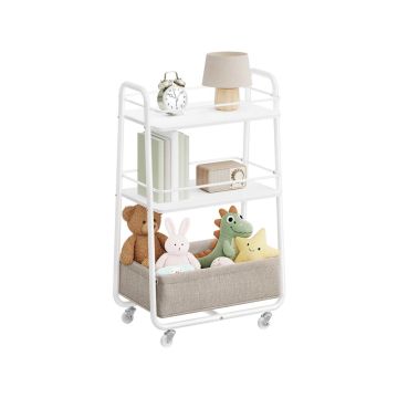 Wózek kuchenny VASAGLE LILEA LRC001WB01, 3-tier, White/brown, 43 × 81 × 30 cm