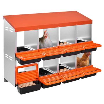 Chicken nests VEVOR CNB-08, 2-storey, 8 compartments, Multicolored, 106 × 80 × 52.5 cm