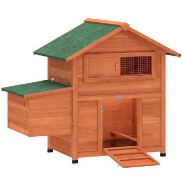 Chicken coop, for 2 hens, 1 nest, 2 perches, 113.5 × 95.5 × 67.5 cm