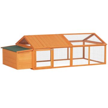 Chicken coop, Orange, 240 × 112.5 × 76 cm
