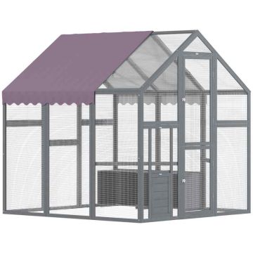 Chicken coop PawHut 168x183x182cm., gray