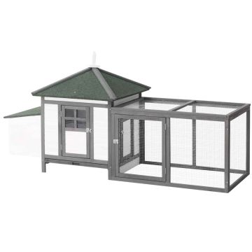 Chicken coop PawHut 196x76x97cm., various colors