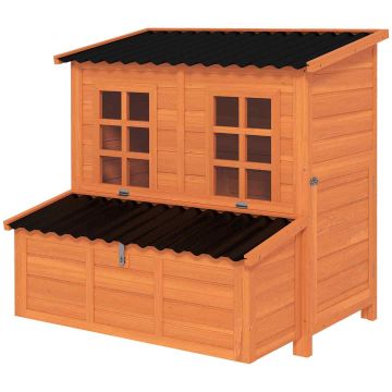 Chicken coop, with nest, for 3-4 chickens, 100 × 100 × 86 cm